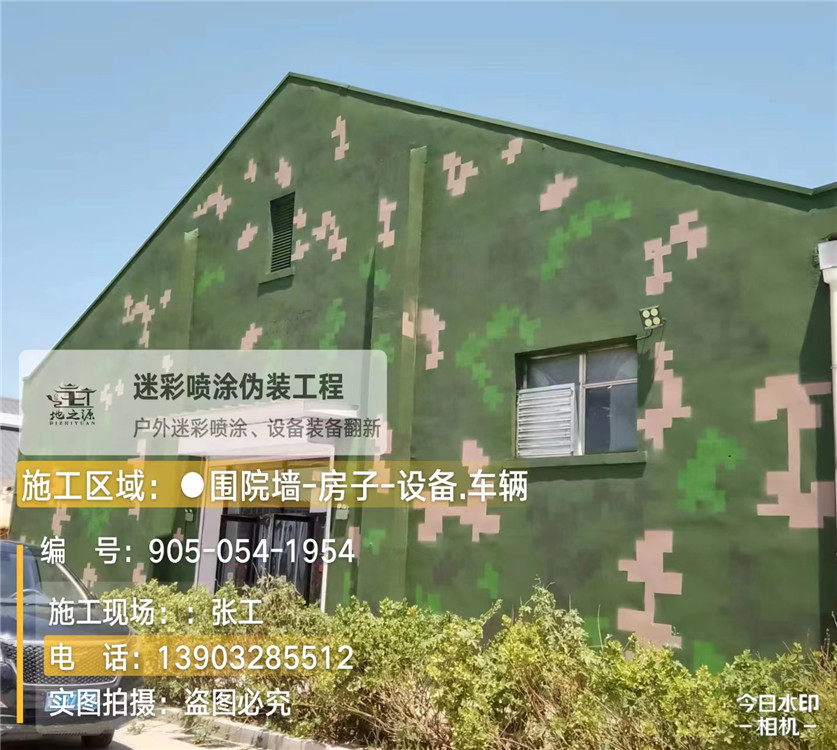 许昌外墙数码迷彩漆施工报价清单(100㎡标准墙面测算)